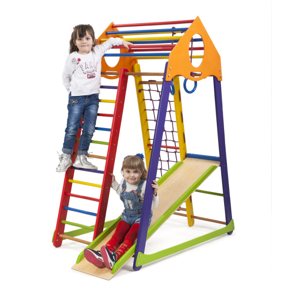 Детский спортивный комплекс для дома KindWood Color Plus2