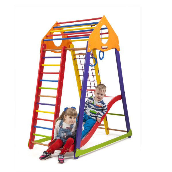 Детский спортивный комплекс для дома KindWood Color Plus15