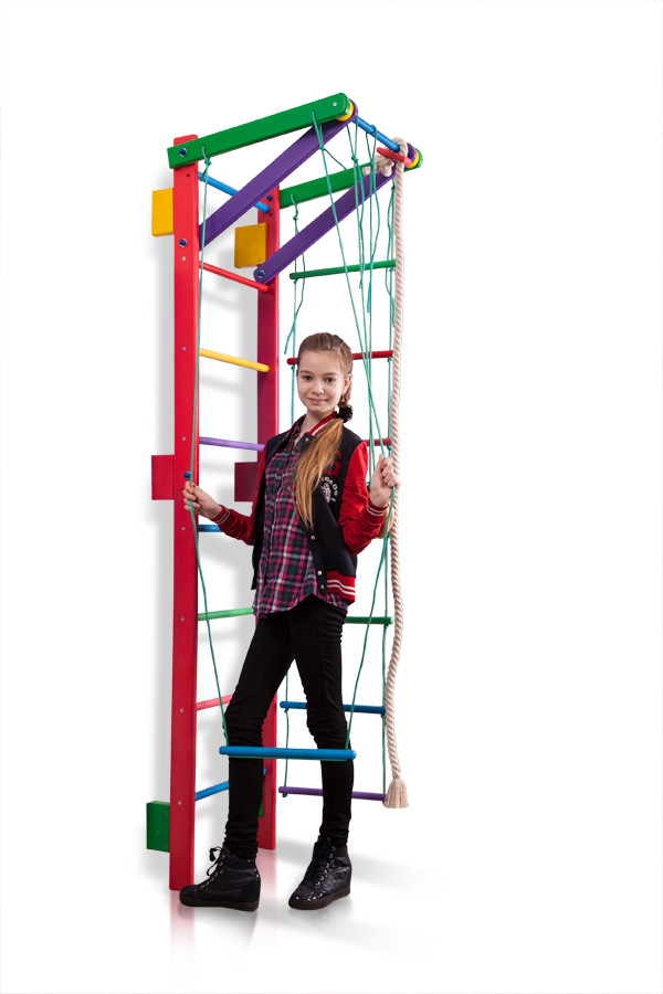 Шведська стінка в кольорі блакитний «Teenager 0-220»3