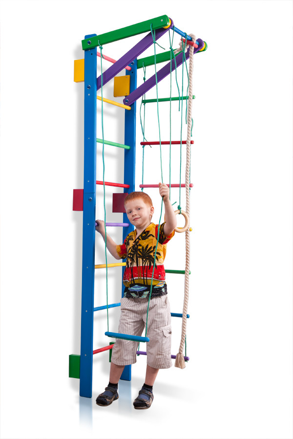 Шведська стінка в кольорі блакитний «Teenager 0-220»4