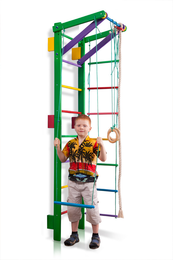 Шведська стінка в кольорі блакитний «Teenager 0-220»2