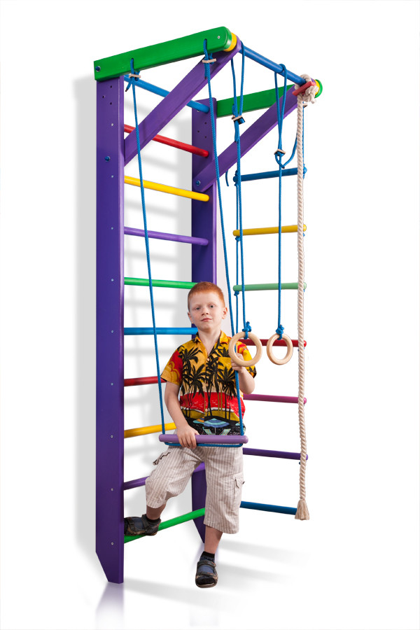 Шведська стінка в кольорі зелений 0-2209