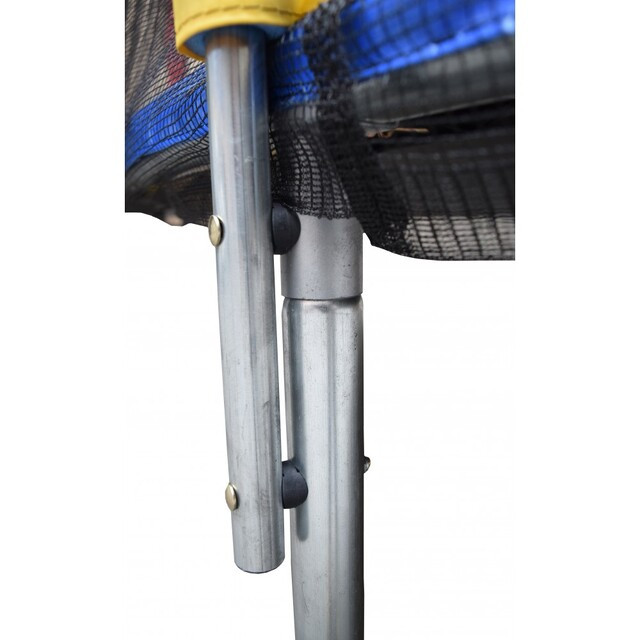 Батут Atleto  404 см з внутрішньою сіткою та драбинкою multikolor + в подарунок  м'ячик9