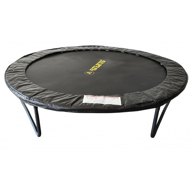 Батут з сіткою та драбинкою 252 см Atleto Black + подарунок  м'ячик7