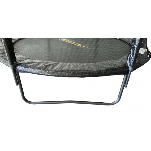 Батут з сіткою та драбинкою 252 см Atleto Black + подарунок  м'ячик8