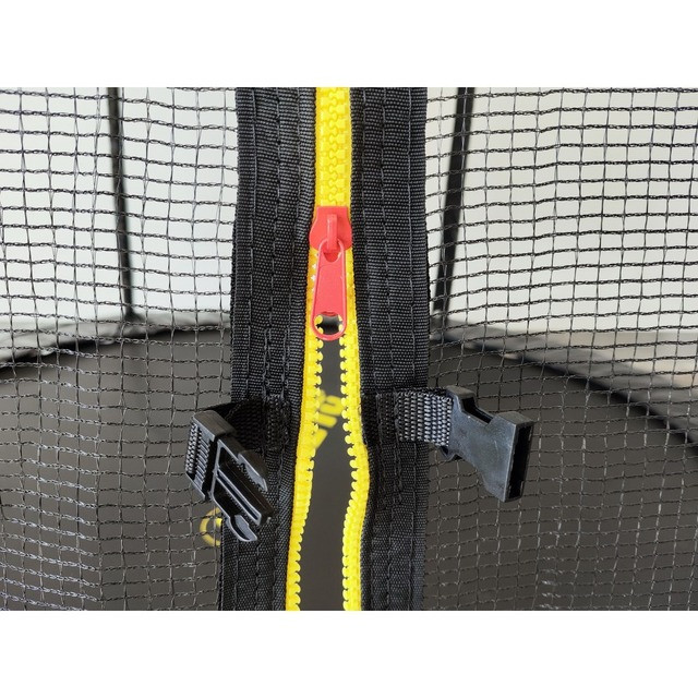 Батут з сіткою та драбинкою 252 см Atleto Black + подарунок  м'ячик12