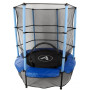 Батут дитячий кімнатний Atleto 140 см з сіткою синій0