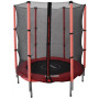 Батут детский комнатный 140 см с сеткой красный14