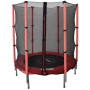 Батут детский комнатный 140 см с сеткой красный22
