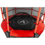 Батут детский комнатный 140 см с сеткой красный1