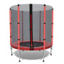 Батут детский комнатный 140 см с сеткой красный15