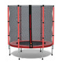 Батут детский комнатный 140 см с сеткой красный16