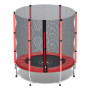 Батут детский комнатный 140 см с сеткой красный17