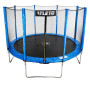 Батут дитячий з сіткою 374 см Atleto синій + в подарунок  м'ячик17