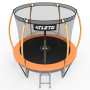 Батут дитячий 312 см з внутрішньою сіткою та драбинкою оранжевий + в подарунок м'ячик4