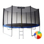 Батут дитячий з сіткою та драбинкою 435 см + в подарунок м'ячик18