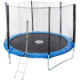 Батут дитячий з сіткою та драбинкою 435 см + в подарунок м'ячик0