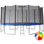 Батут дитячий з сіткою та драбинкою 490 см + в подарунок м'ячик15