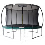 Батут 374 см з внутрішньою сіткою зелений + в подарунок м'ячик6