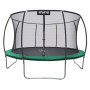 Батут 404 см з внутрішньою сіткою та драбинкою зелений + в подарунок м'ячик0
