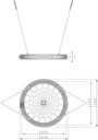 Гойдалка Гніздо KBT Rosette 100 см для громадського користування3