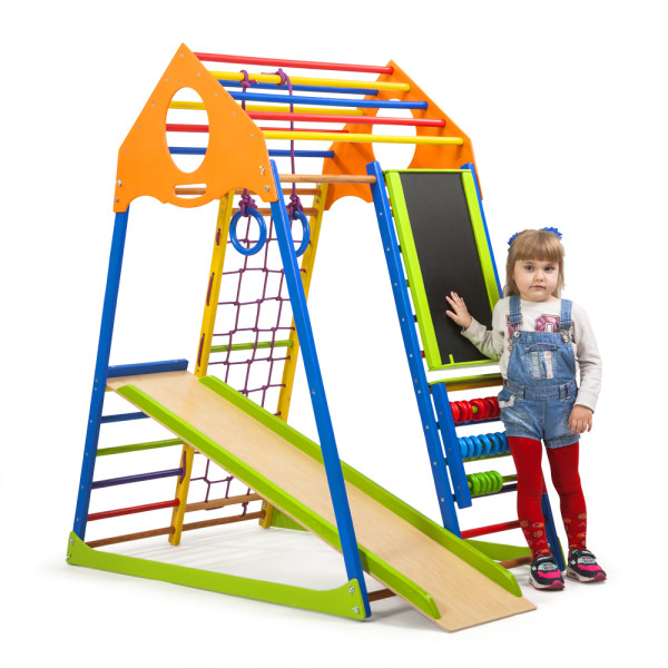 Детский спортивный комплекс для дома KindWood Color Plus0