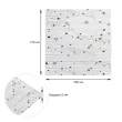 Декоративна 3D панель самоклеюча під Білий цегла зірки 700х770х5мм2
