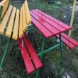 Стіл + лавка "вуличний Суцільний"1