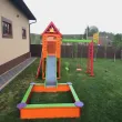 Детский деревянный игровой комплекс "Тарзан+песочница"2