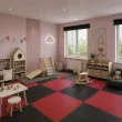Мат EVA двухслойный черно-красный — 120 кг/м³1