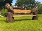 Скамейка "Совы" - Деревянная скульптура2