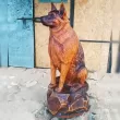 Овчарка собака - Деревянная скульптура0