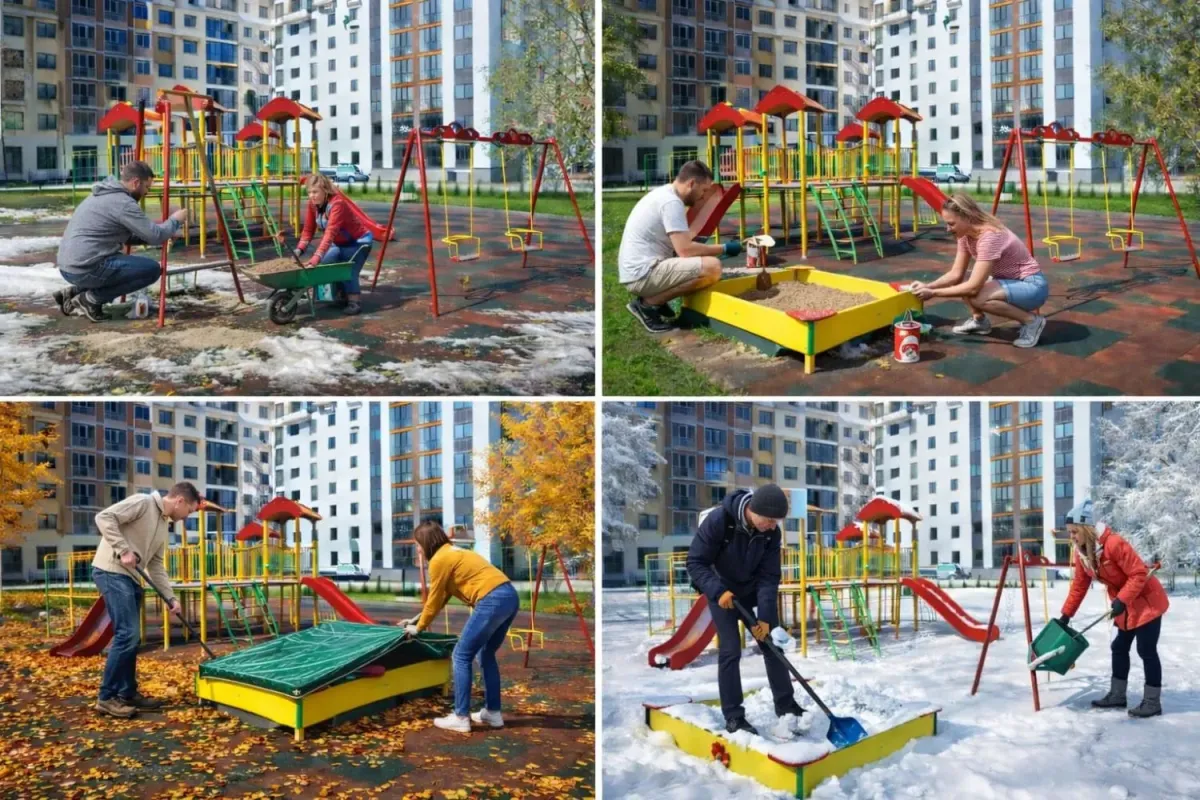 Сезонный уход за детской площадкой