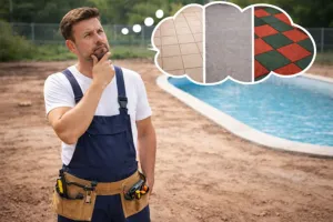 Покрытие вокруг бассейна: почему резиновая плитка – лучший вариант