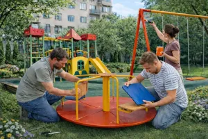 Когда детская площадка требует ремонта или замены – признаки износа