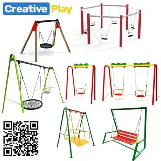 Вуличні металеві гойдалки